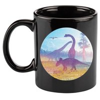 Dinosaur Landscape 11oz C Handle Ceramic Mug