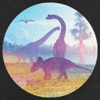Dinosaur Landscape 11oz C Handle Ceramic Mug