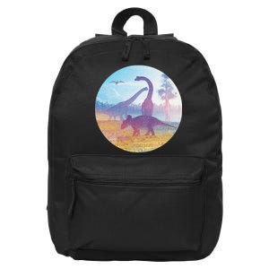 Dinosaur Landscape 16 in Basic Backpack