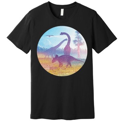 Dinosaur Landscape Premium T-Shirt