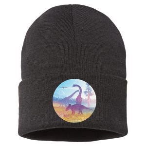 Dinosaur Landscape Sustainable Knit Beanie