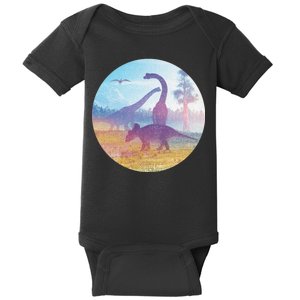 Dinosaur Landscape Baby Bodysuit