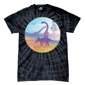 Dinosaur Landscape Tie-Dye T-Shirt