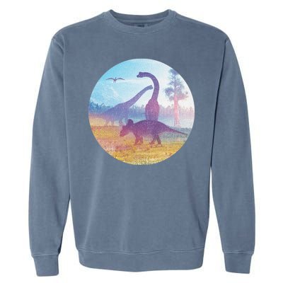 Dinosaur Landscape Garment-Dyed Sweatshirt