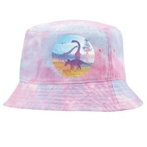 Dinosaur Landscape Tie-Dyed Bucket Hat