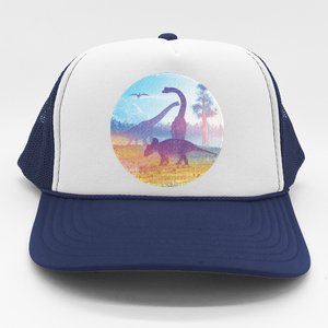 Dinosaur Landscape Trucker Hat