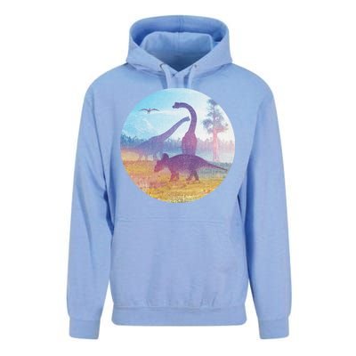 Dinosaur Landscape Unisex Surf Hoodie