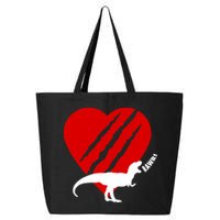Dinosaur RAWR Valentine's Day 25L Jumbo Tote