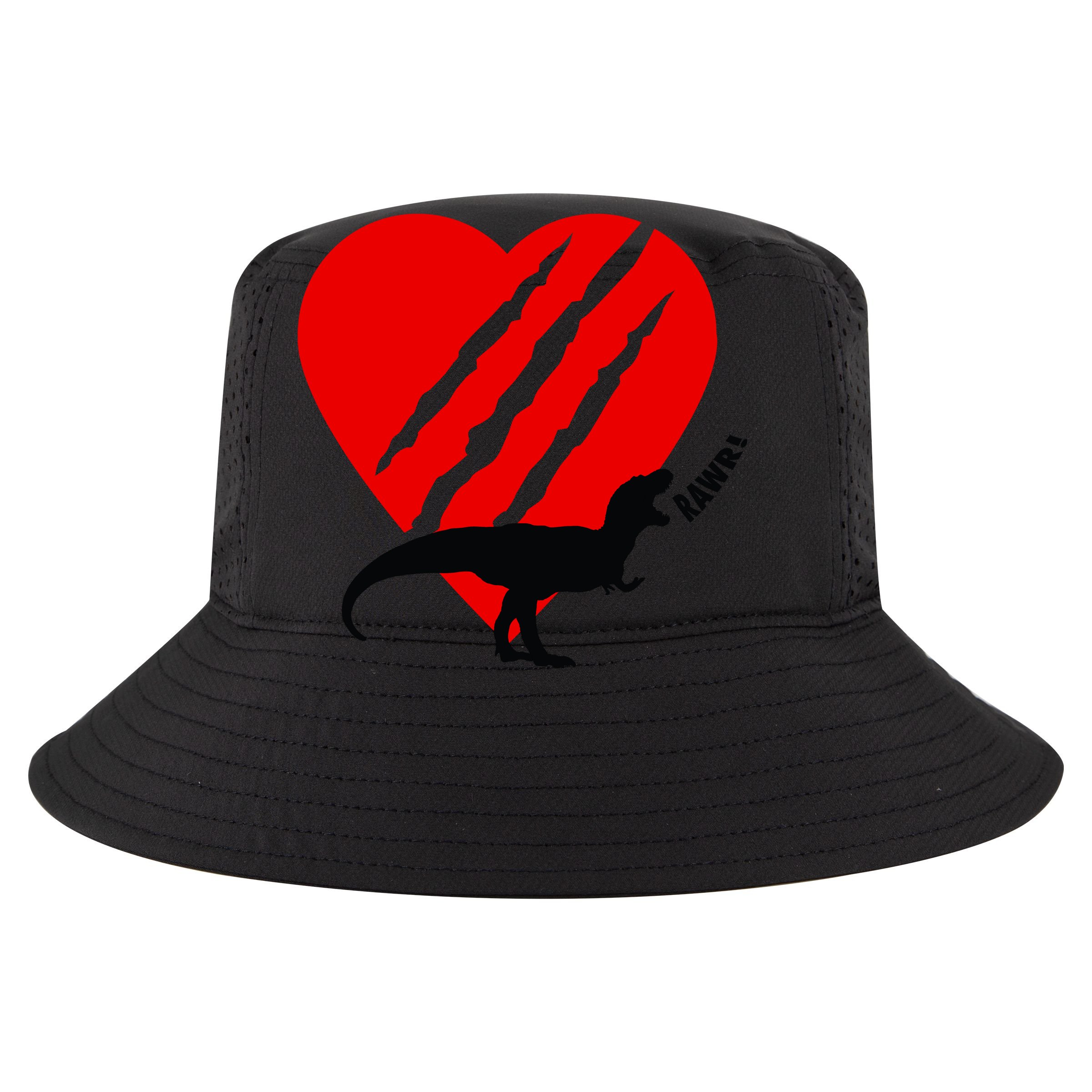 Dinosaur RAWR Valentine's Day Cooling Performance Crew T-Shirt