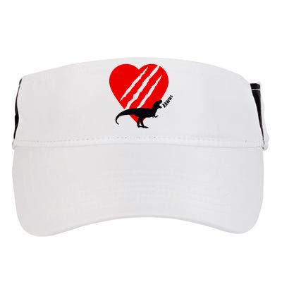 Dinosaur RAWR Valentine's Day Adult Drive Performance Visor