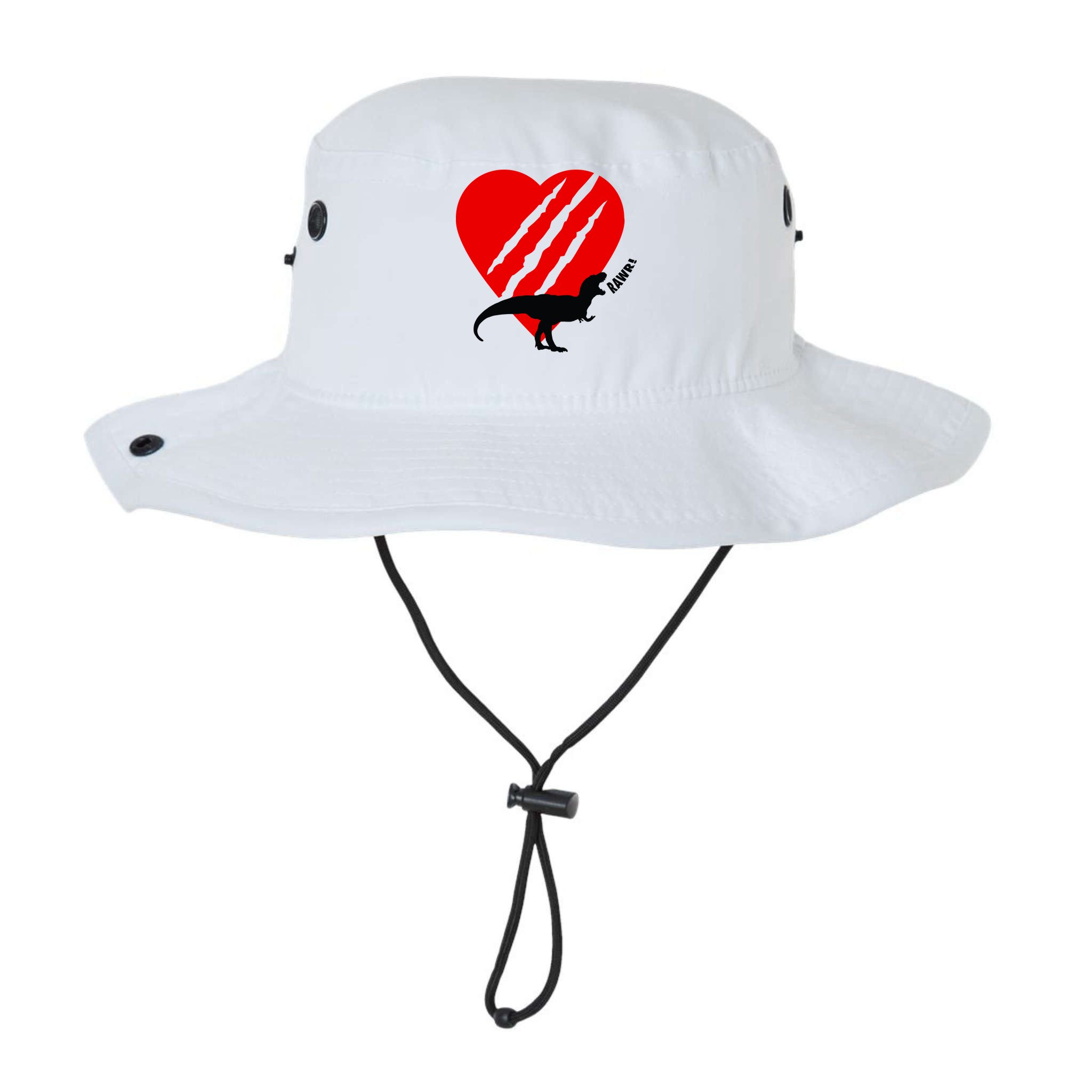Dinosaur RAWR Valentine's Day Bucket Hat