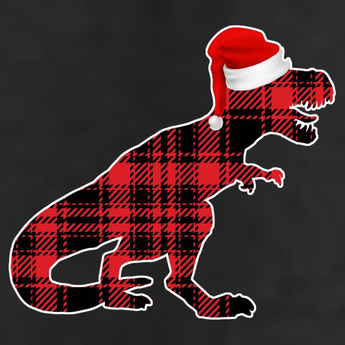 Dinosaur Santa Plaid Adult Drive Performance Visor