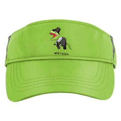 Dinosaur Thanksgiving Pilgrim Adult Drive Performance Visor