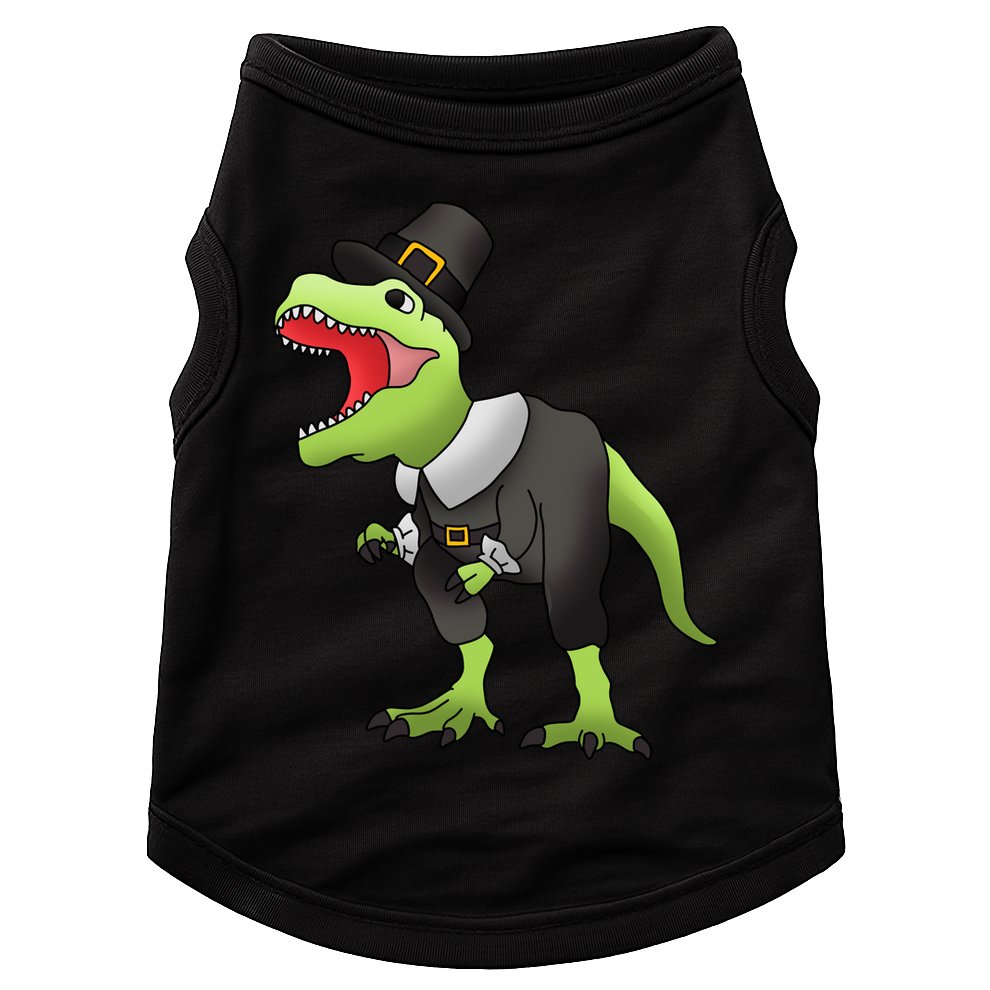 Dinosaur Thanksgiving Pilgrim Doggie Tank