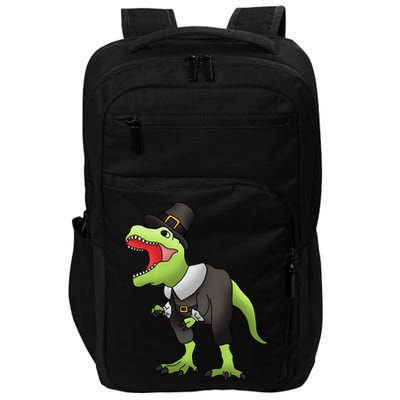 Dinosaur Thanksgiving Pilgrim Impact Tech Backpack