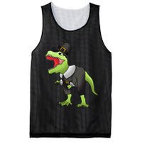 Dinosaur Thanksgiving Pilgrim Mesh Reversible Basketball Jersey Tank
