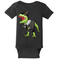 Dinosaur Thanksgiving Pilgrim Baby Bodysuit