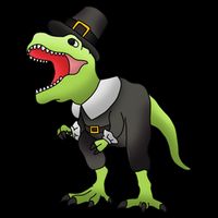 Dinosaur Thanksgiving Pilgrim Baby Bodysuit