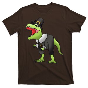 Dinosaur Thanksgiving Pilgrim T-Shirt