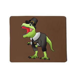 Dinosaur Thanksgiving Pilgrim Mousepad