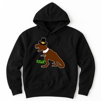 Dinosaur Thanksgiving T-Rex Pilgrim Hoodie