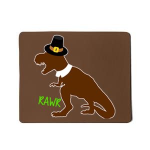 Dinosaur Thanksgiving T-Rex Pilgrim Mousepad