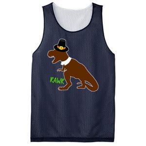 Dinosaur Thanksgiving T-Rex Pilgrim Mesh Reversible Basketball Jersey Tank