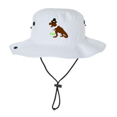 Dinosaur Thanksgiving T-Rex Pilgrim Legacy Cool Fit Booney Bucket Hat