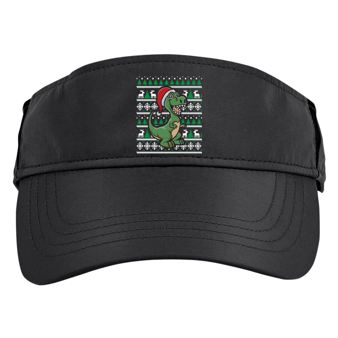 Dinosaur Ugly Christmas Adult Drive Performance Visor