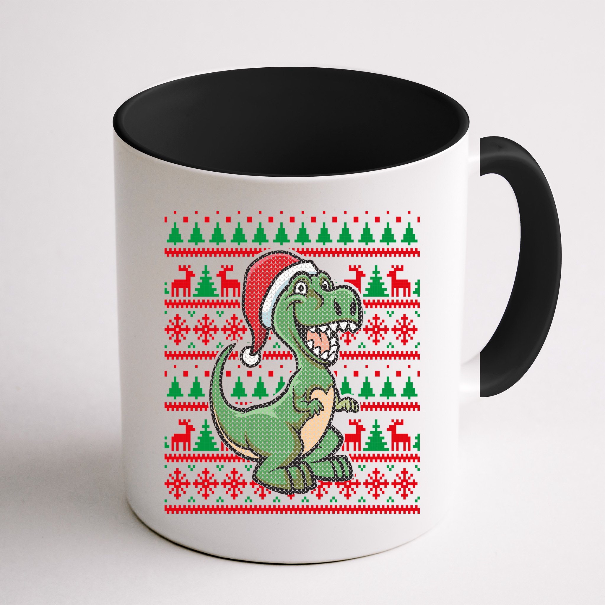 Dinosaur Ugly Christmas Mug