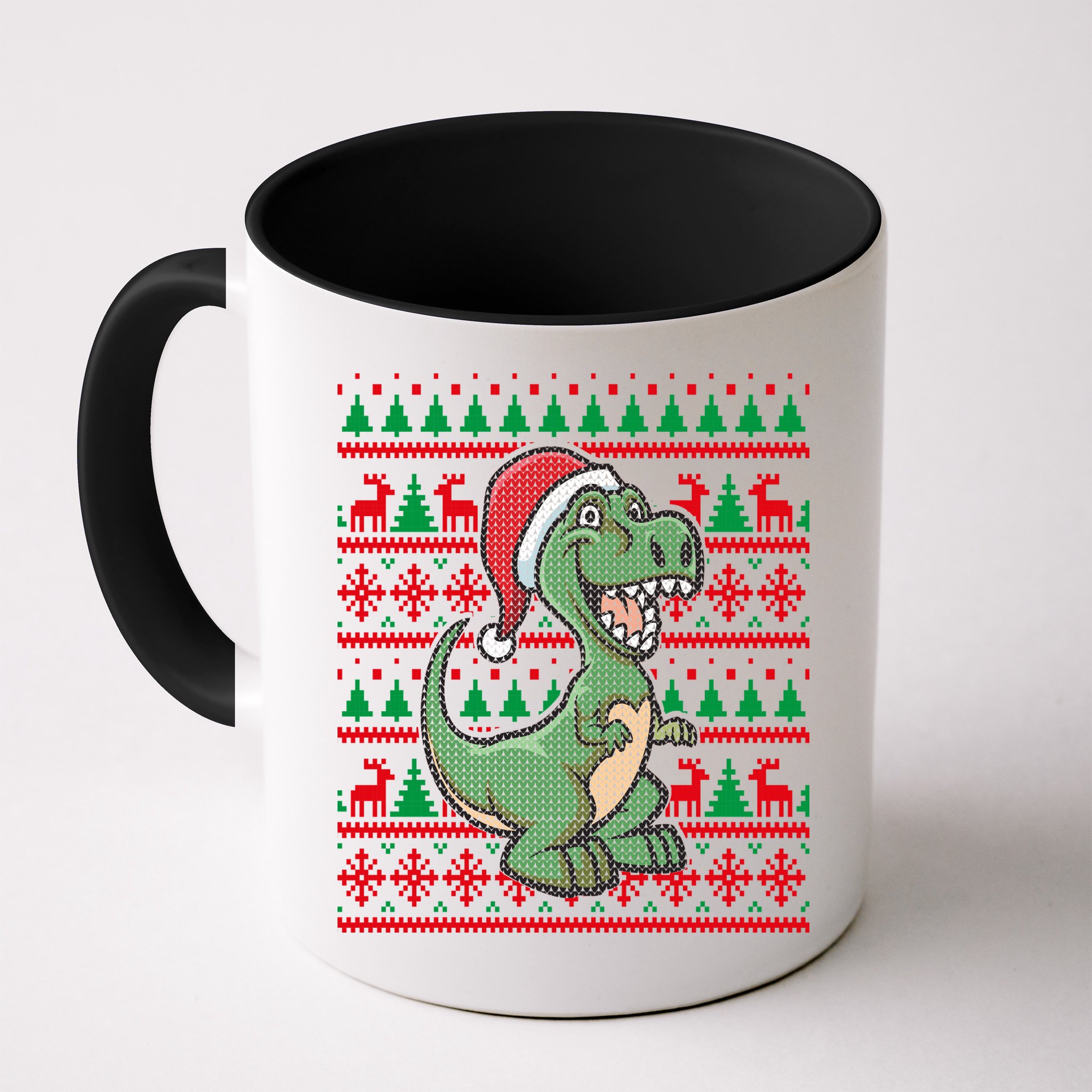 Dinosaur Ugly Christmas Mug