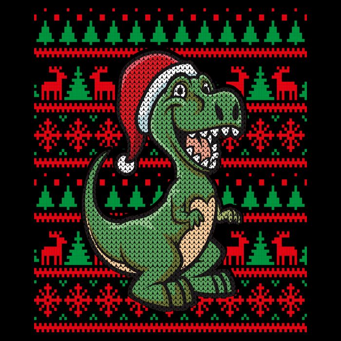 Dinosaur Ugly Christmas Mug