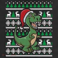 Dinosaur Ugly Christmas 11oz C Handle Ceramic Mug