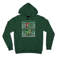 Dinosaur Ugly Christmas Hoodie