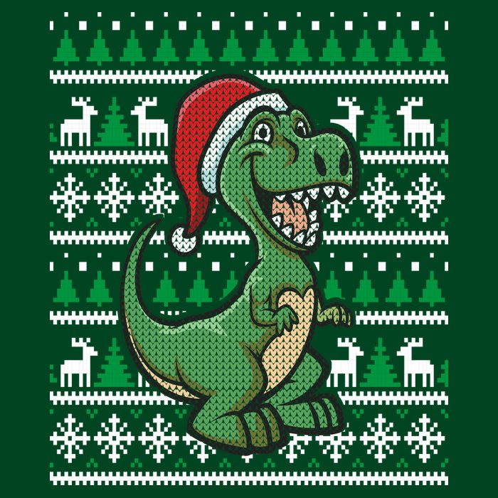 Dinosaur Ugly Christmas Sweatshirt