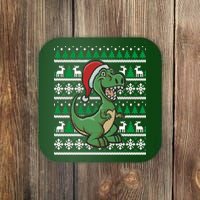 Dinosaur Ugly Christmas Coaster