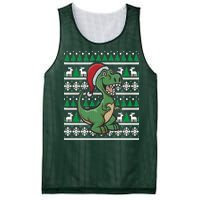 Dinosaur Ugly Christmas Mesh Reversible Basketball Jersey Tank