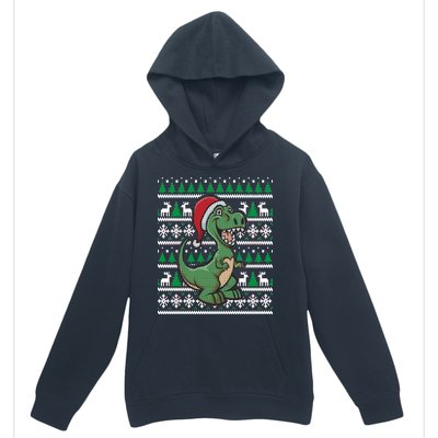 Dinosaur Ugly Christmas Urban Pullover Hoodie