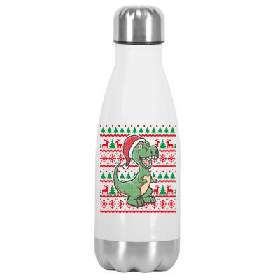 Dinosaur Ugly Christmas Stainless Steel Insulated Water Bottle