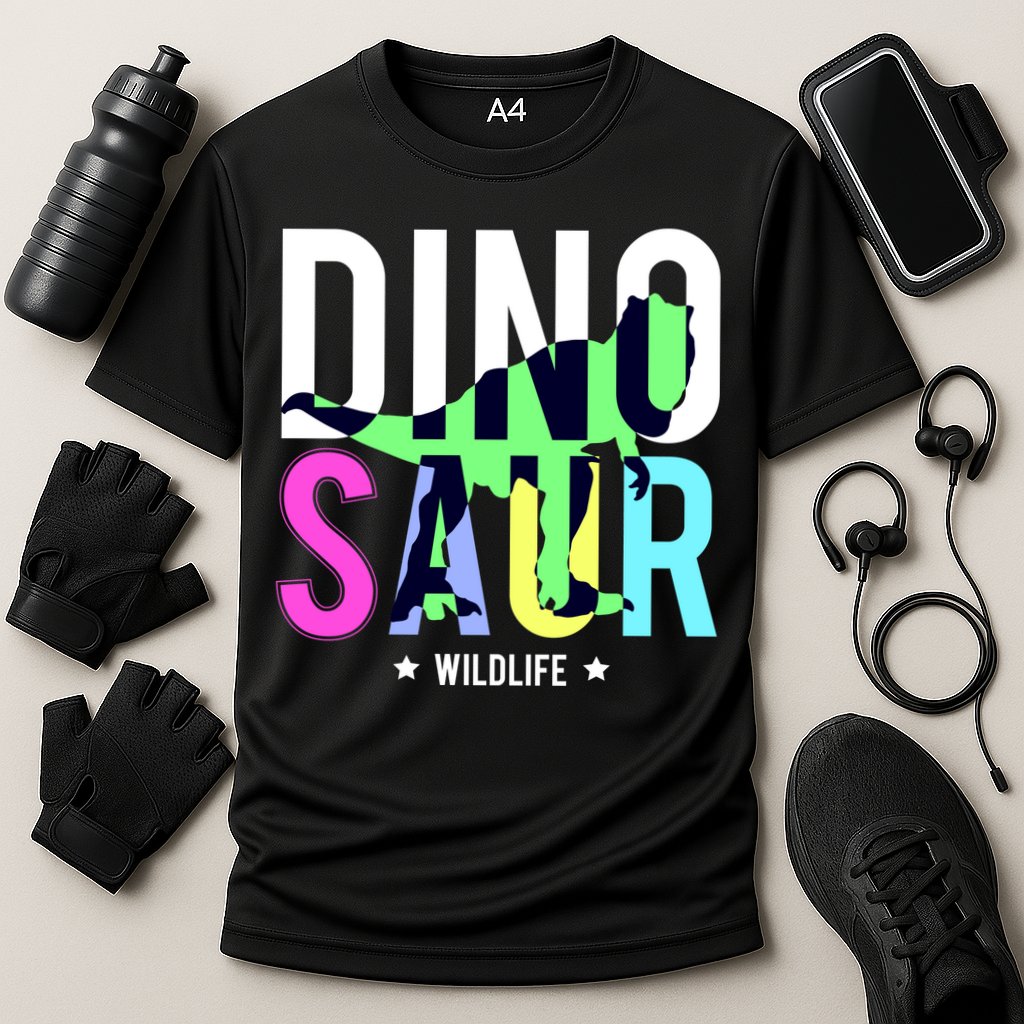 Dinosaur Wildlife Cooling Performance Crew T-Shirt