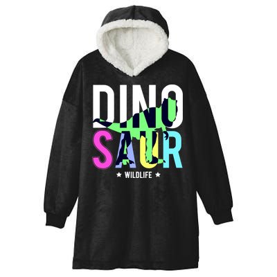 Dinosaur Wildlife Hooded Wearable Blanket
