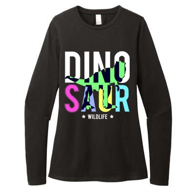 Dinosaur Wildlife Womens CVC Long Sleeve Shirt