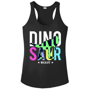 Dinosaur Wildlife Ladies PosiCharge Competitor Racerback Tank