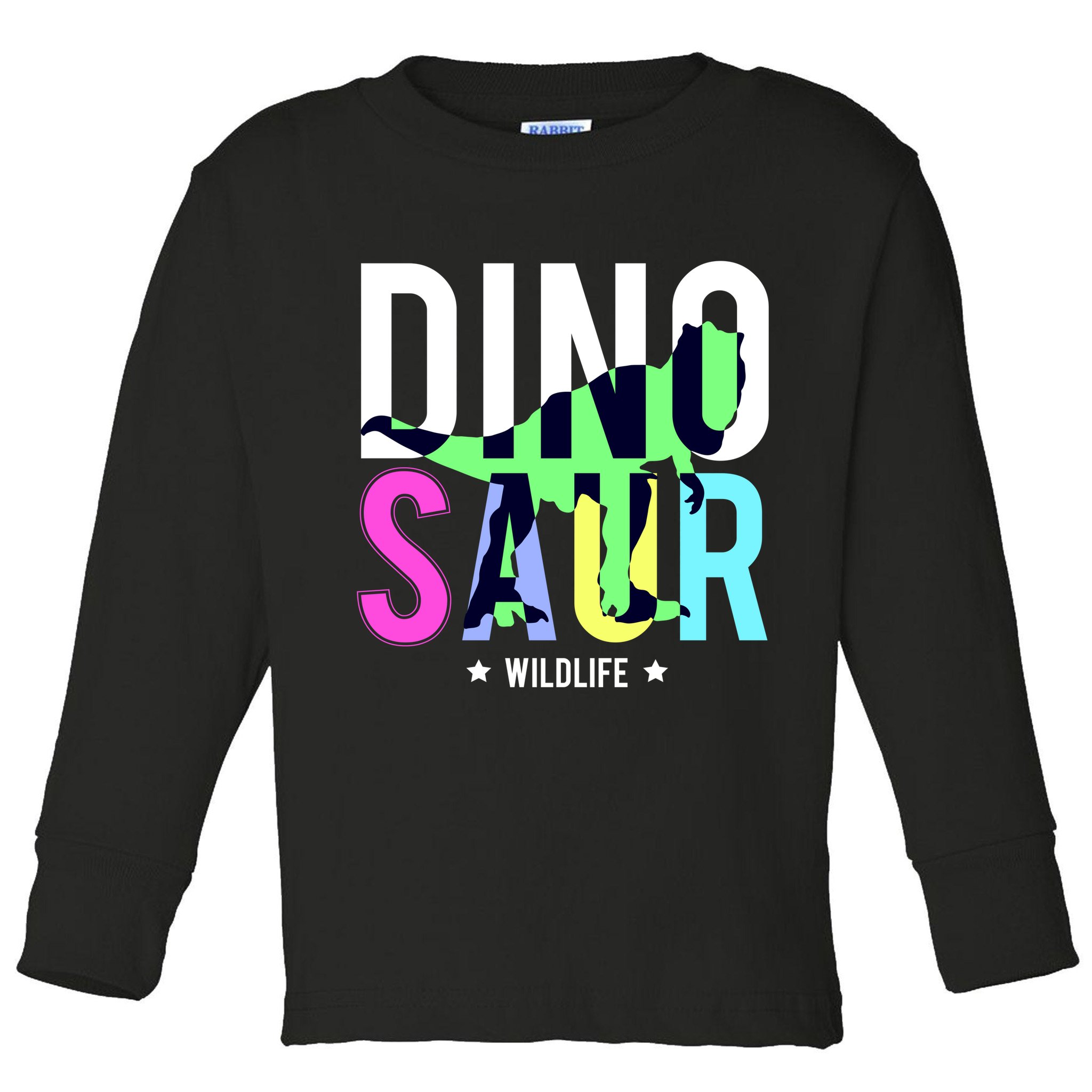 Dinosaur Wildlife Toddler Long Sleeve Shirt