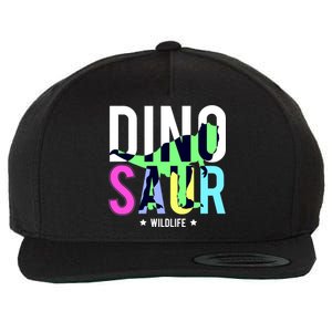 Dinosaur Wildlife Wool Snapback Cap