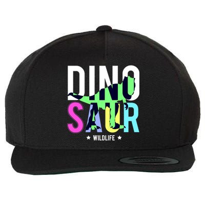 Dinosaur Wildlife Wool Snapback Cap