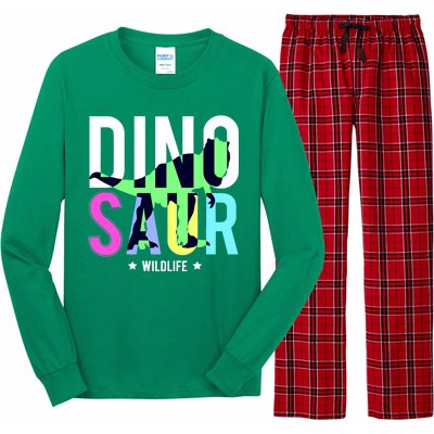 Dinosaur Wildlife Long Sleeve Pajama Set