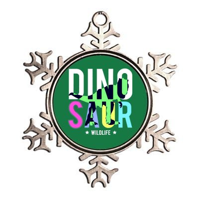 Dinosaur Wildlife Metallic Star Ornament