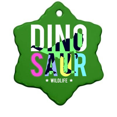 Dinosaur Wildlife Ceramic Star Ornament