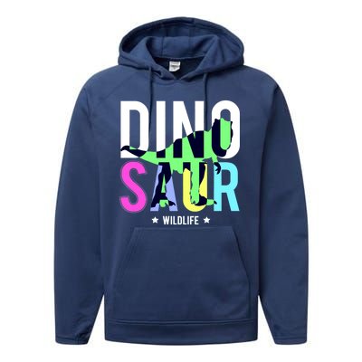 Dinosaur Wildlife Performance Fleece Hoodie